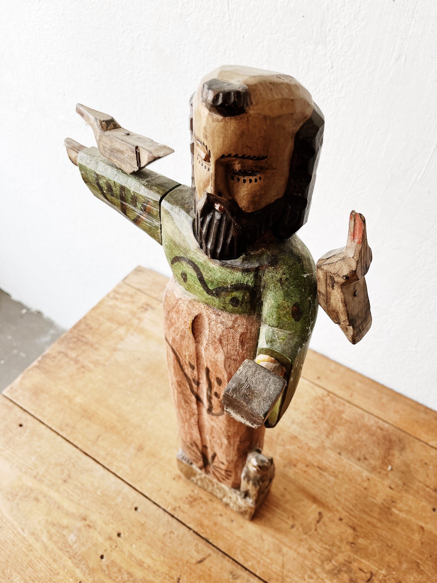 Carved Saint Francis Statue