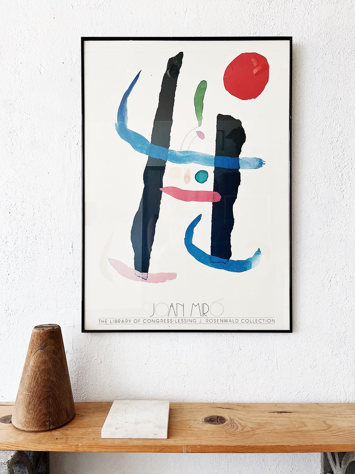 Large Vintage Joan Miro Library of Congress Poster