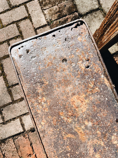 Vintage Folding Steel Benches