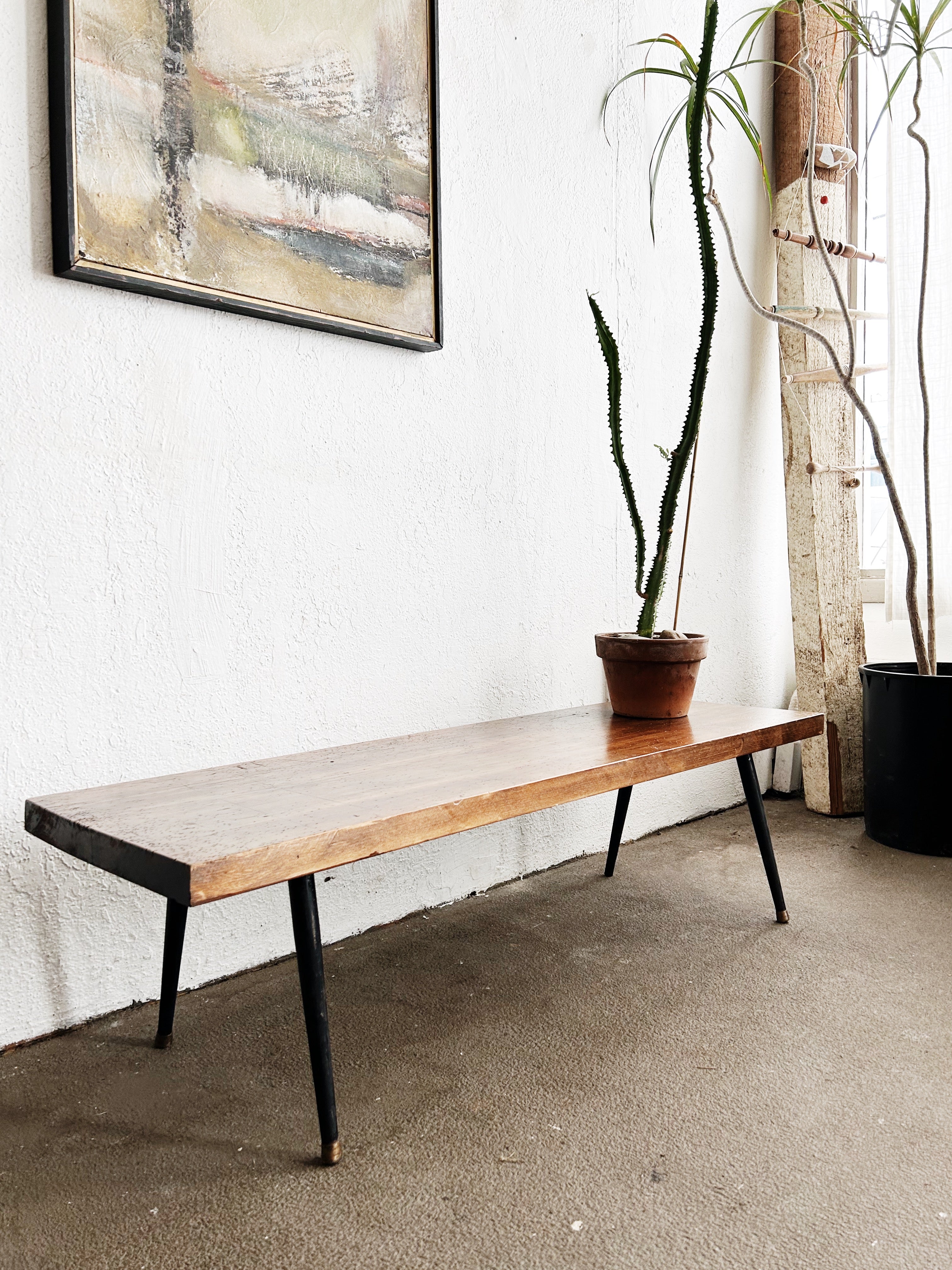Mid Century Low Bench - Thumbnail 2