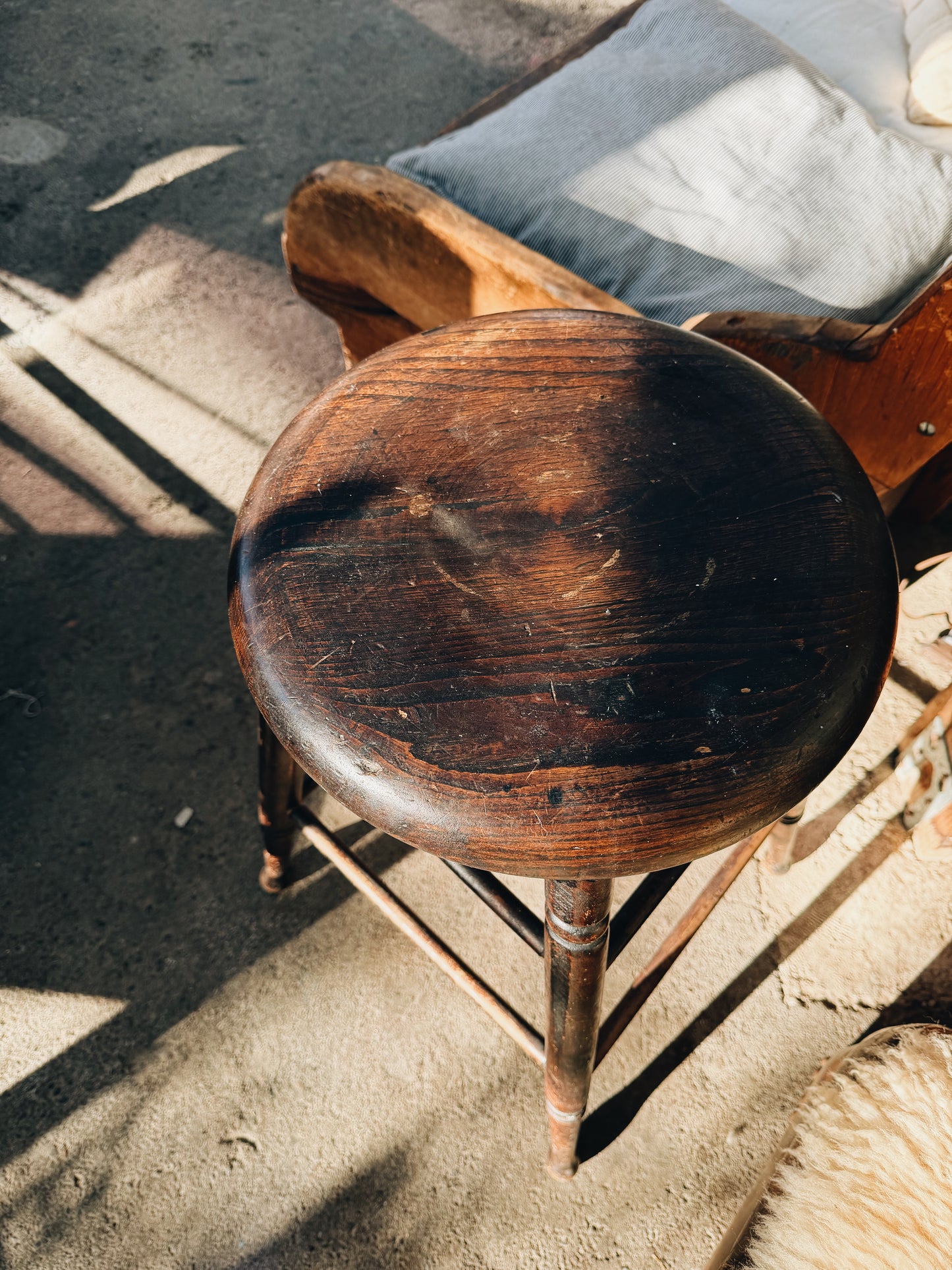 Tall Primitive Stool