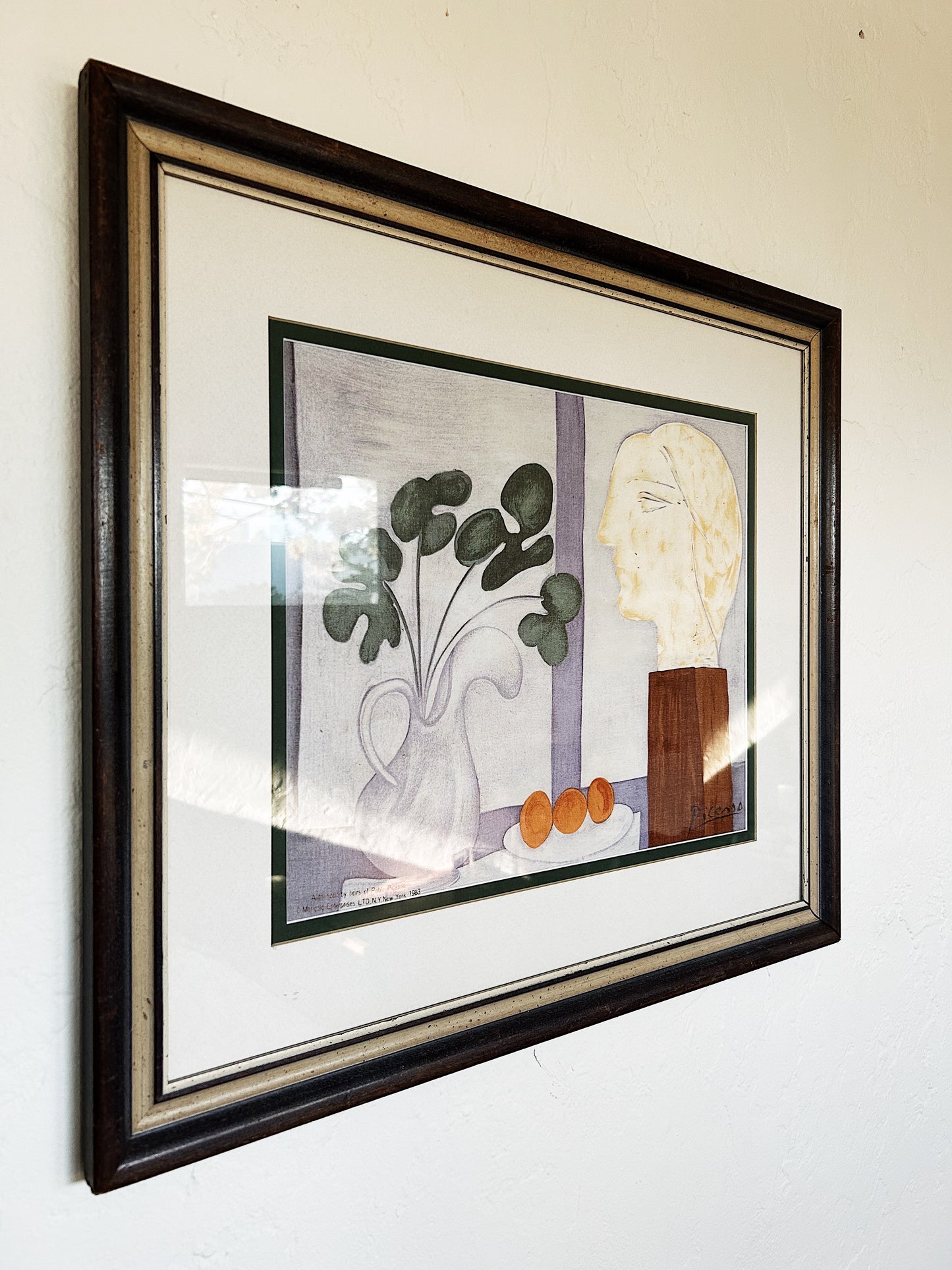 Rare Vintage Framed Picasso Silk