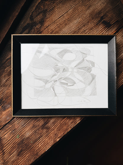 Mid Century Pencil Sketch