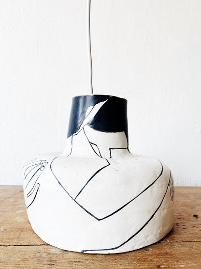 Rebecca Boraz Ceramic Pendant Lamp