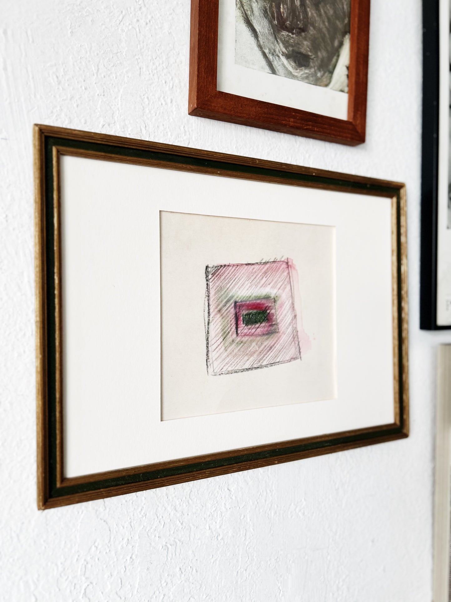Vintage Lourdan Kimbrell Original Mixed Media Painting