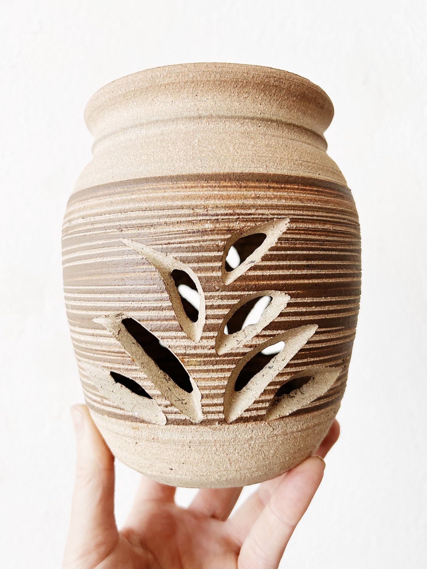 Vintage Stoneware Luminary