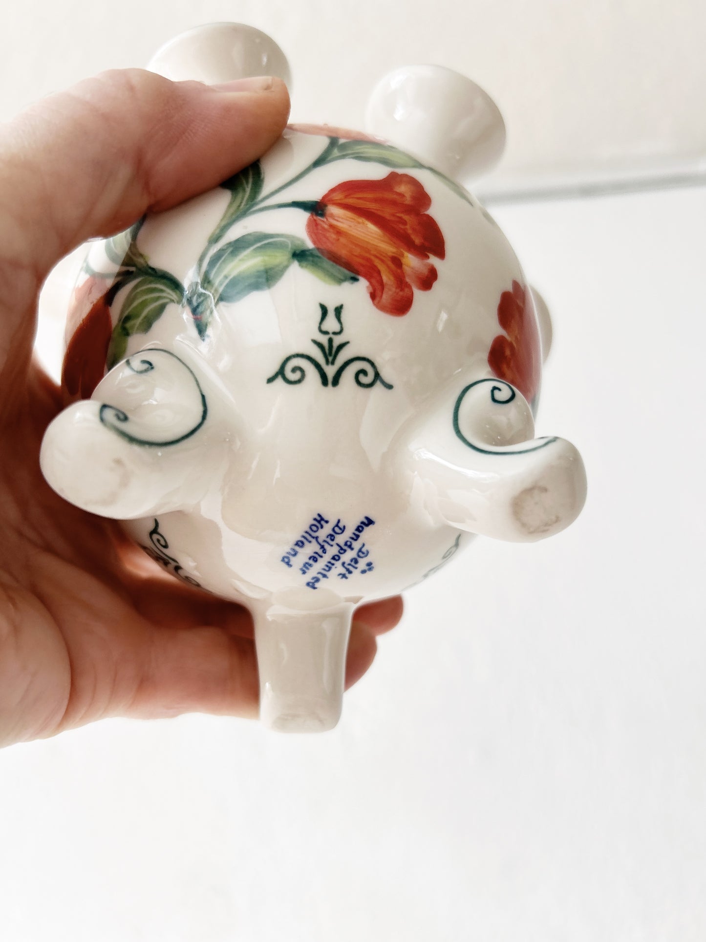 Antique Delft Tulip Vase