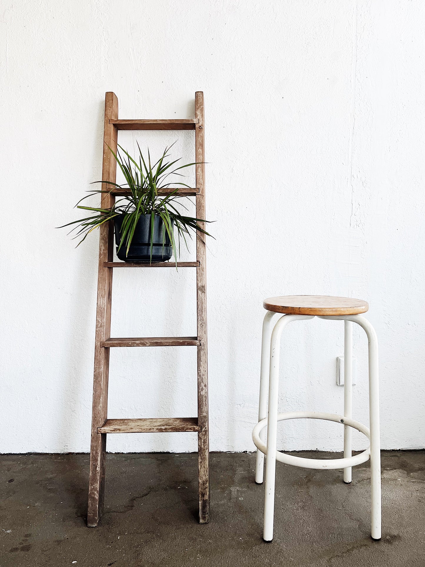 Vintage Wooden Bunk Ladder