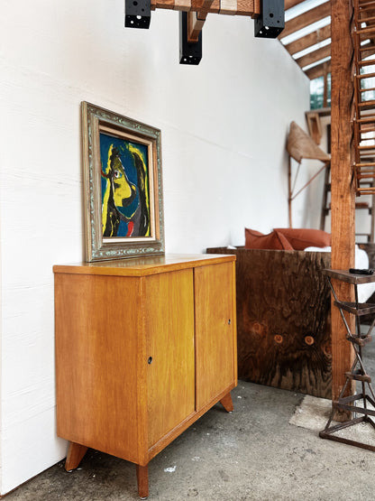 Vintage Sliding Door Cabinet