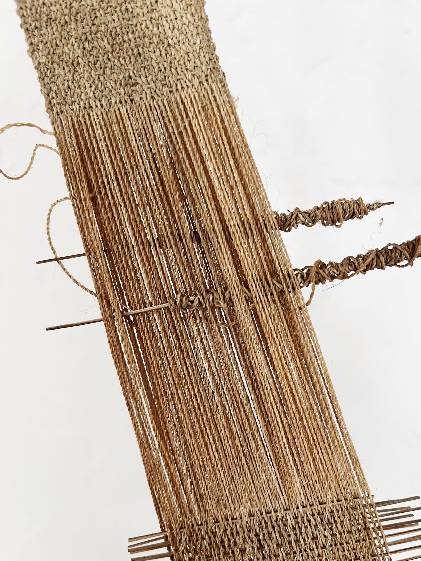Vintage Linen Teardrop Weaving Loom