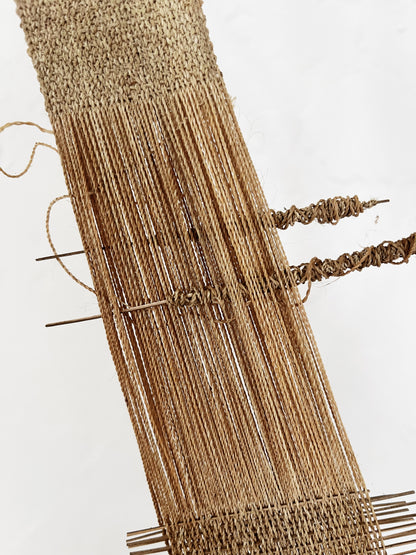 Vintage Linen Teardrop Weaving Loom