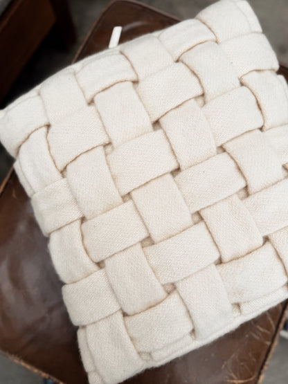 Handmade Woven Wool Cushion