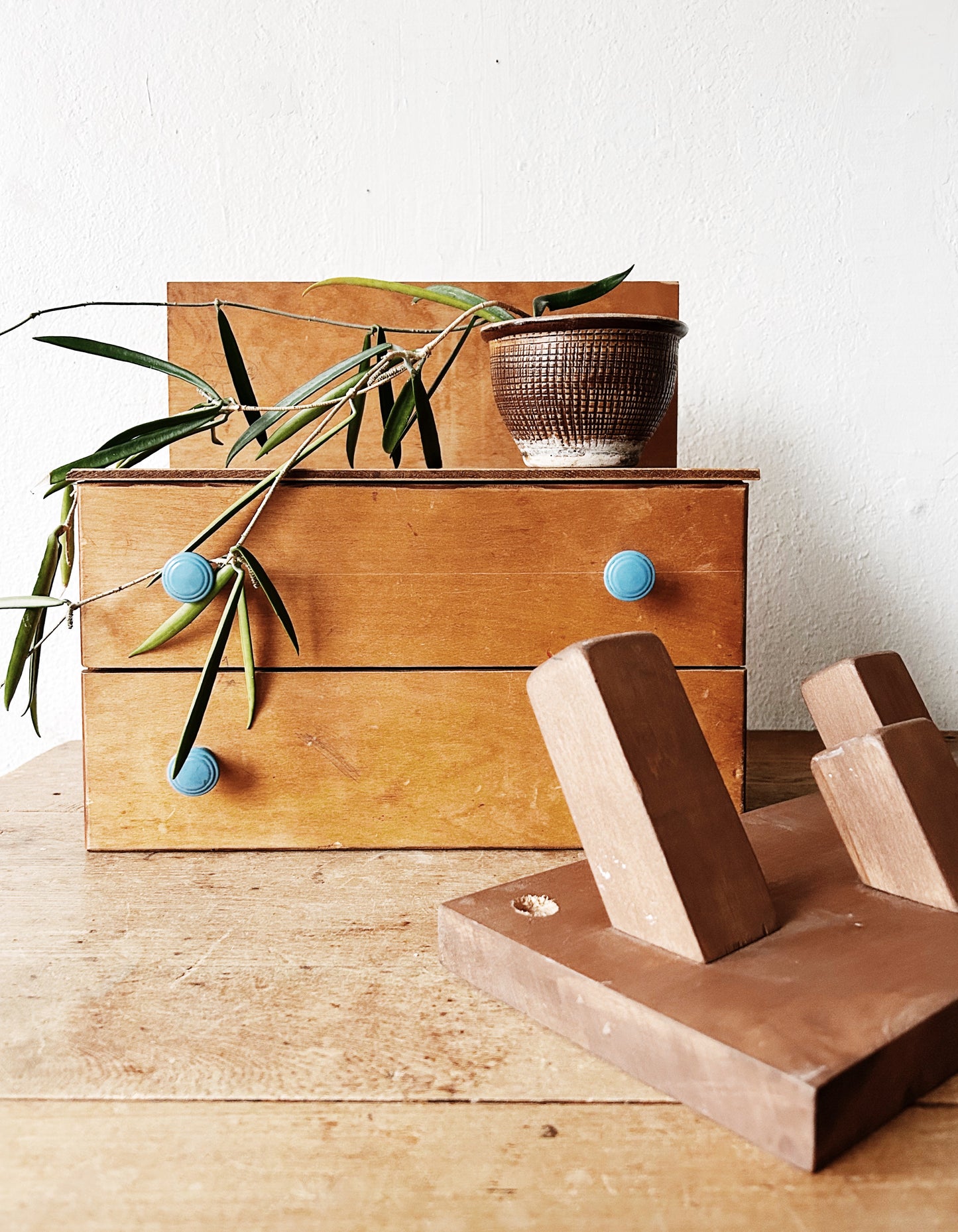 Vintage Petite Wooden Drawers