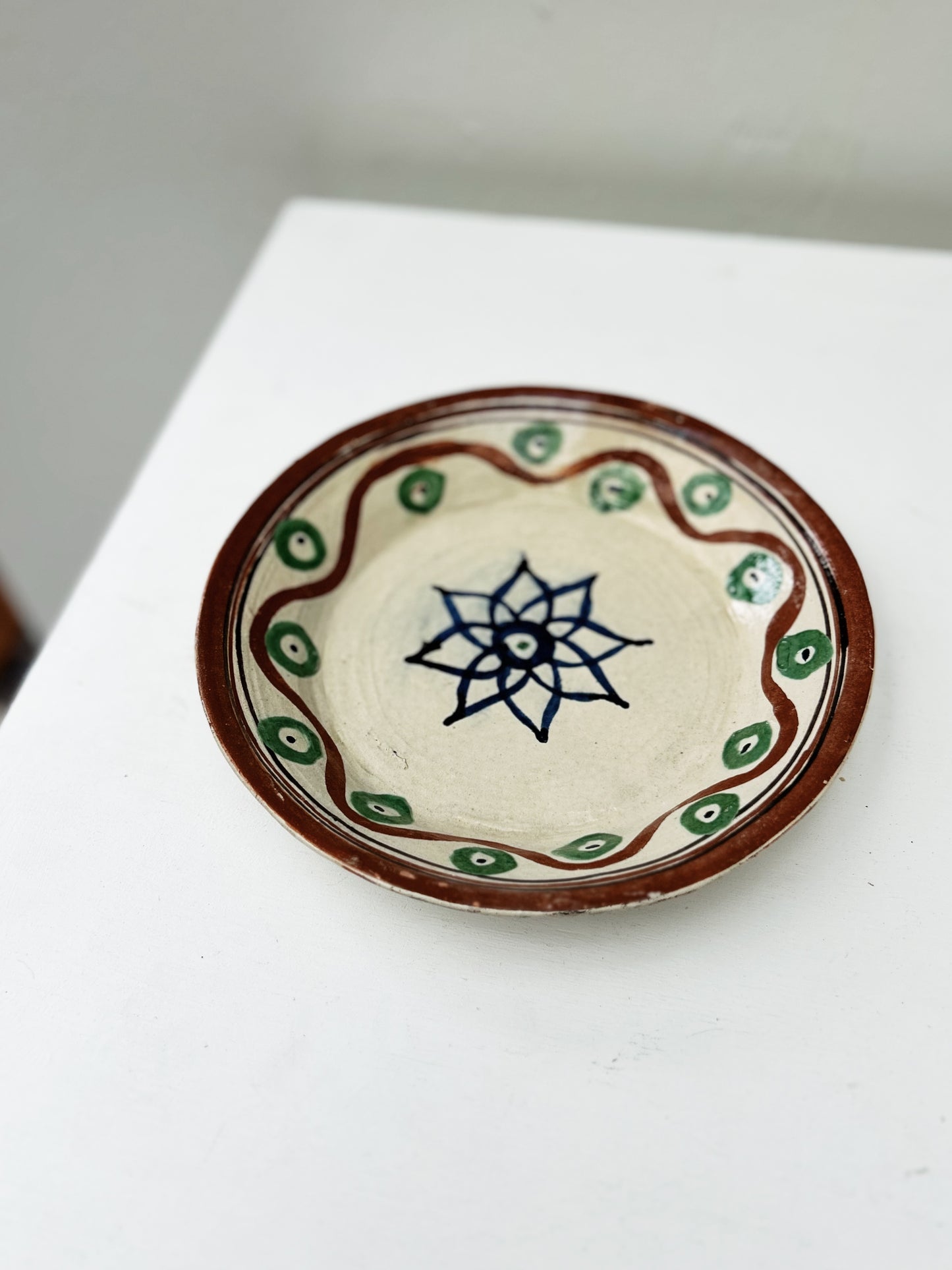 Vintage Mexican Folk Art Plate