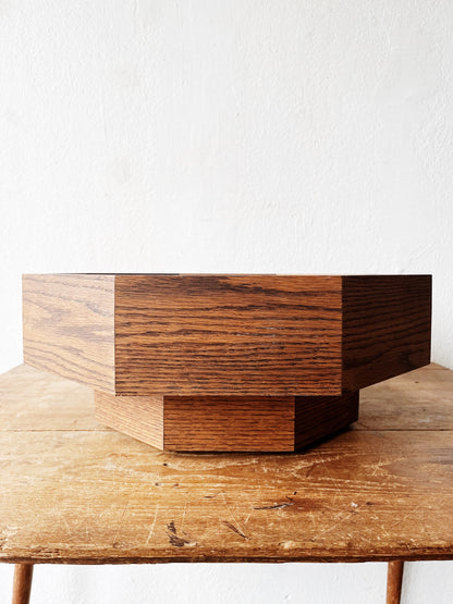 Vintage Oak Ceiling Fixture