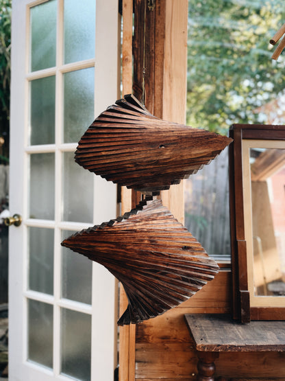 Giant Vintage Spinning Wood Whirligig