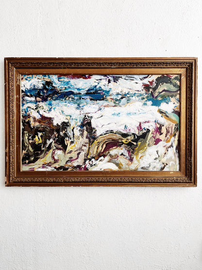 Vintage Abstract Expressionist Painting