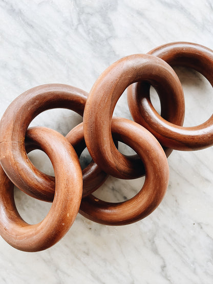 Wooden Chain Sculpture