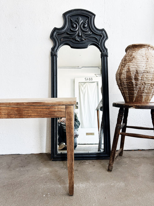 Large Vintage Painted Wood Mirror