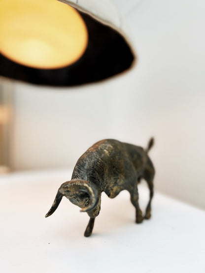 Mid Century Brass Bull