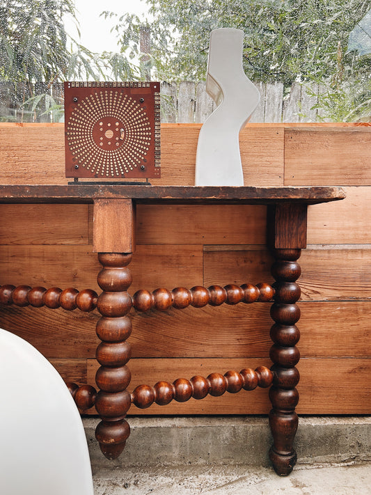 Antique Bobbin Leg Table