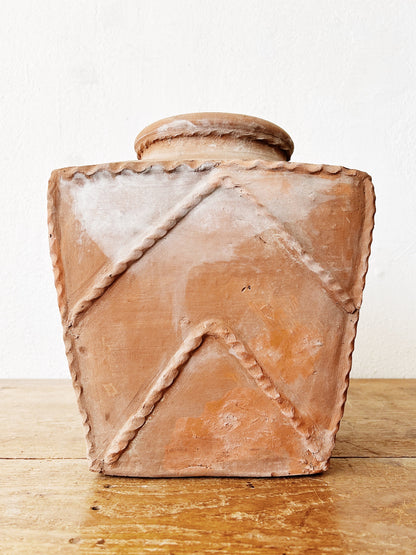 Large Vintage Spanish Garden Terra Cotta Vase / Urn