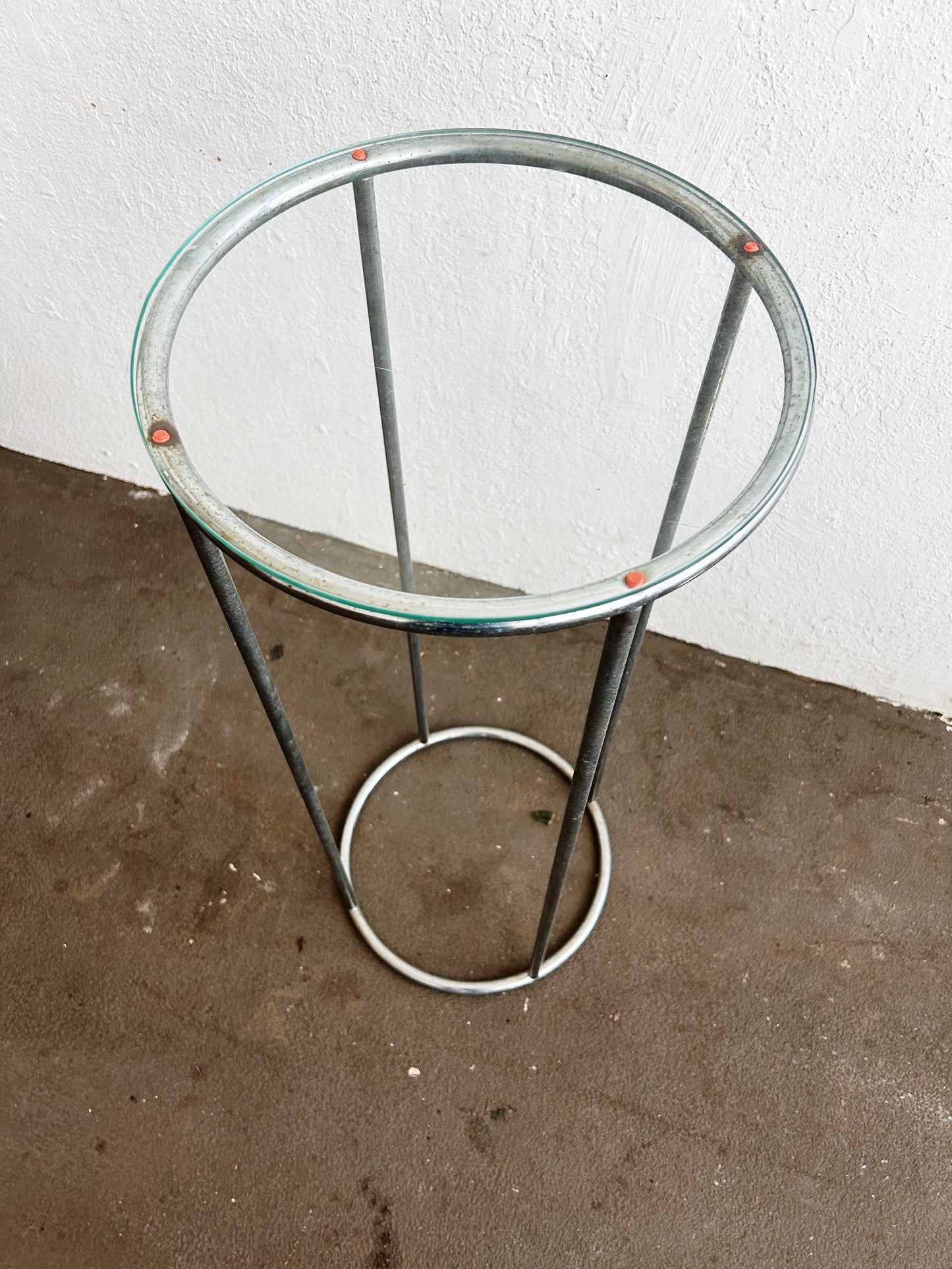 Vintage Tall Chrome Plant Stand