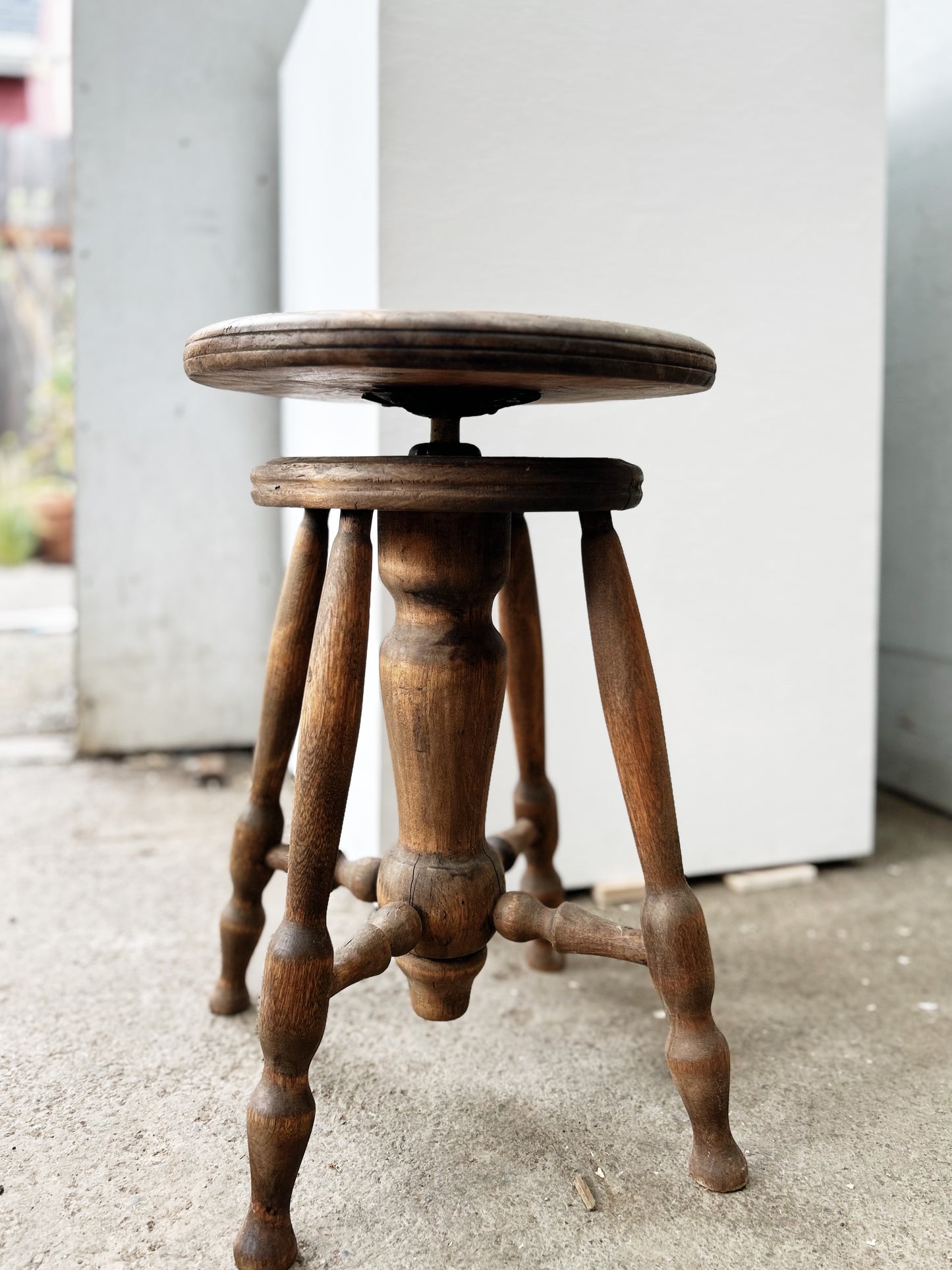 Antique Piano Stool