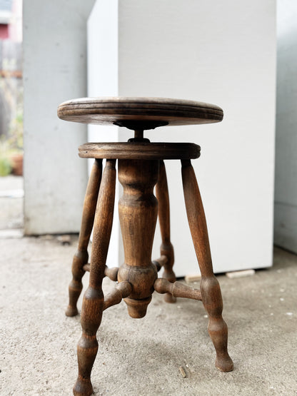 Antique Piano Stool