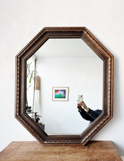 Mid Century Octagonal Mirror