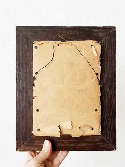 Antique Photograph in Folk Art Frame