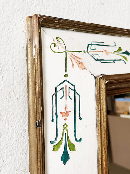 Handpainted Vintage Mirror
