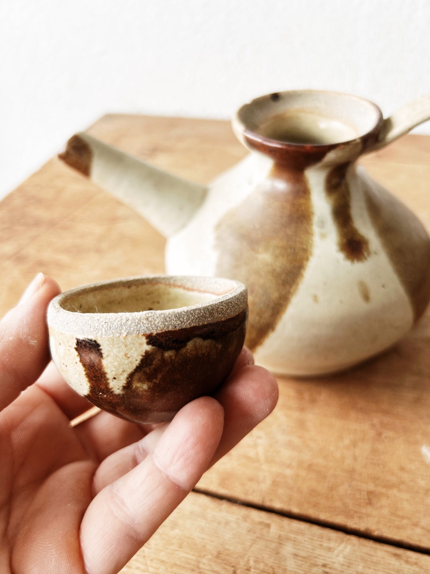 Handmade Ceramic Teapot and Cup