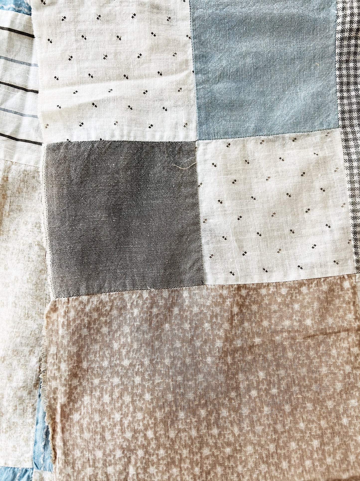 Antique Cotton Quilt Top