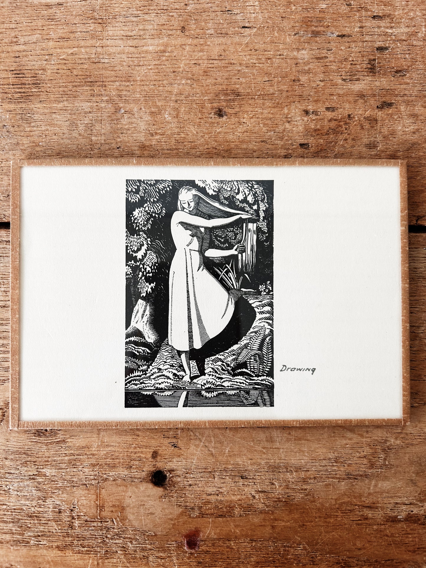 1930s Rockwell Kent Woodblock Print