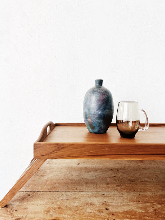 Large Vintage Teak Collapsible Tray