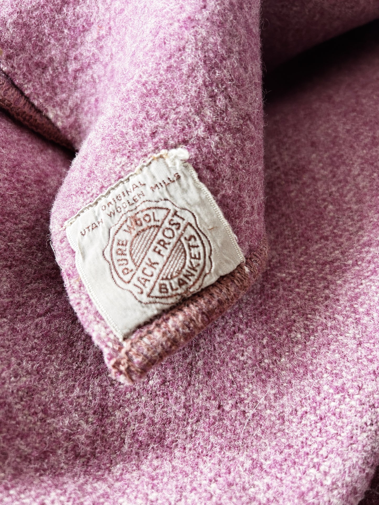 Vintage Jack Frost Wool Blanket