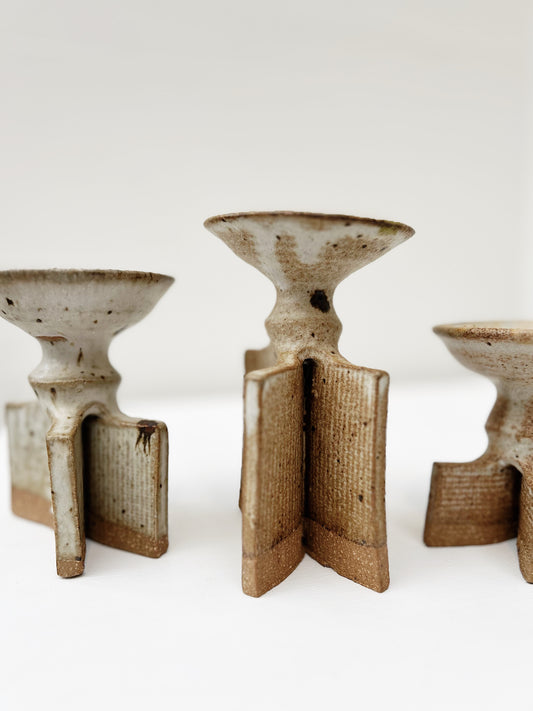 Vintage Brutalist Candlesticks