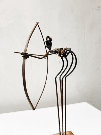 Brutalist Archer Sculpture