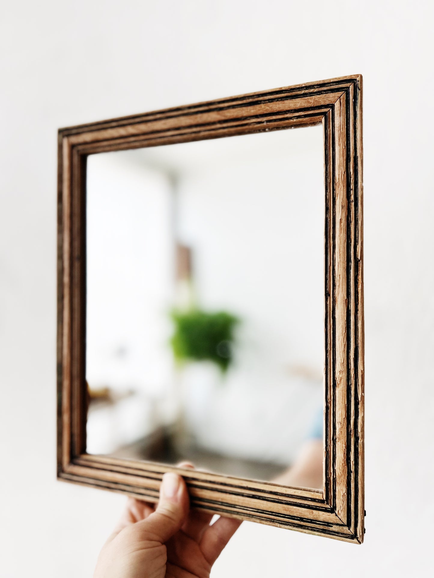 Antique Striped Mirror