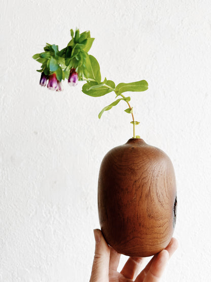 Handmade Turned Wood Bud Vase