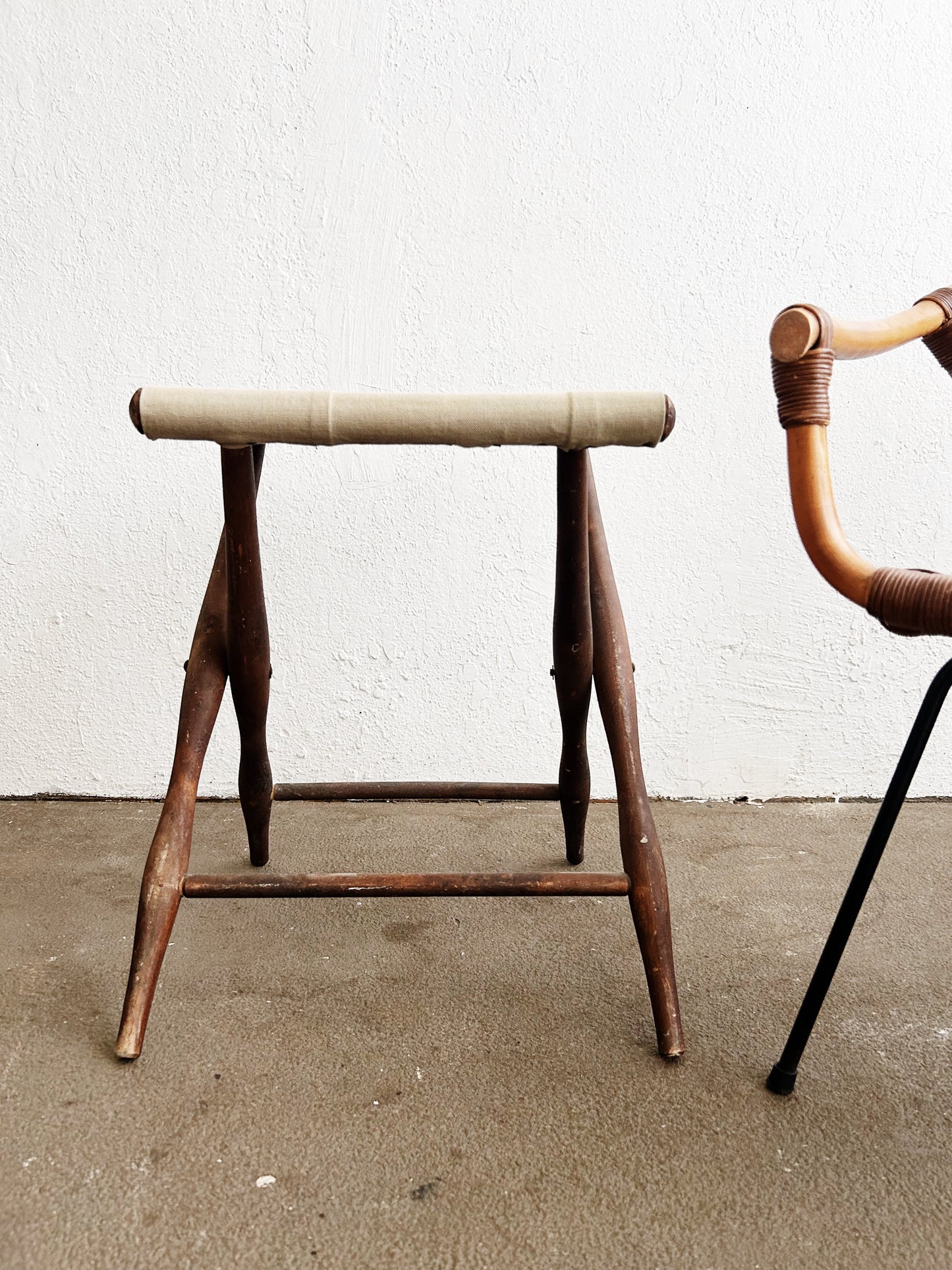 Antique Folding Luggage Rack