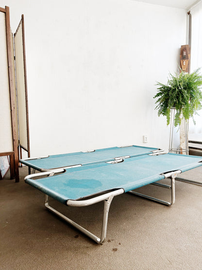 RESERVED Vintage Camp Cots