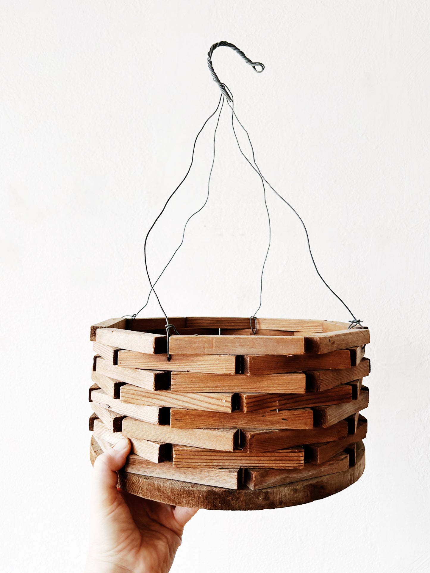Vintage Tramp Art Planter