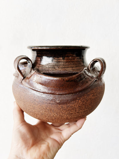 Vintage Hanging Stoneware Planter