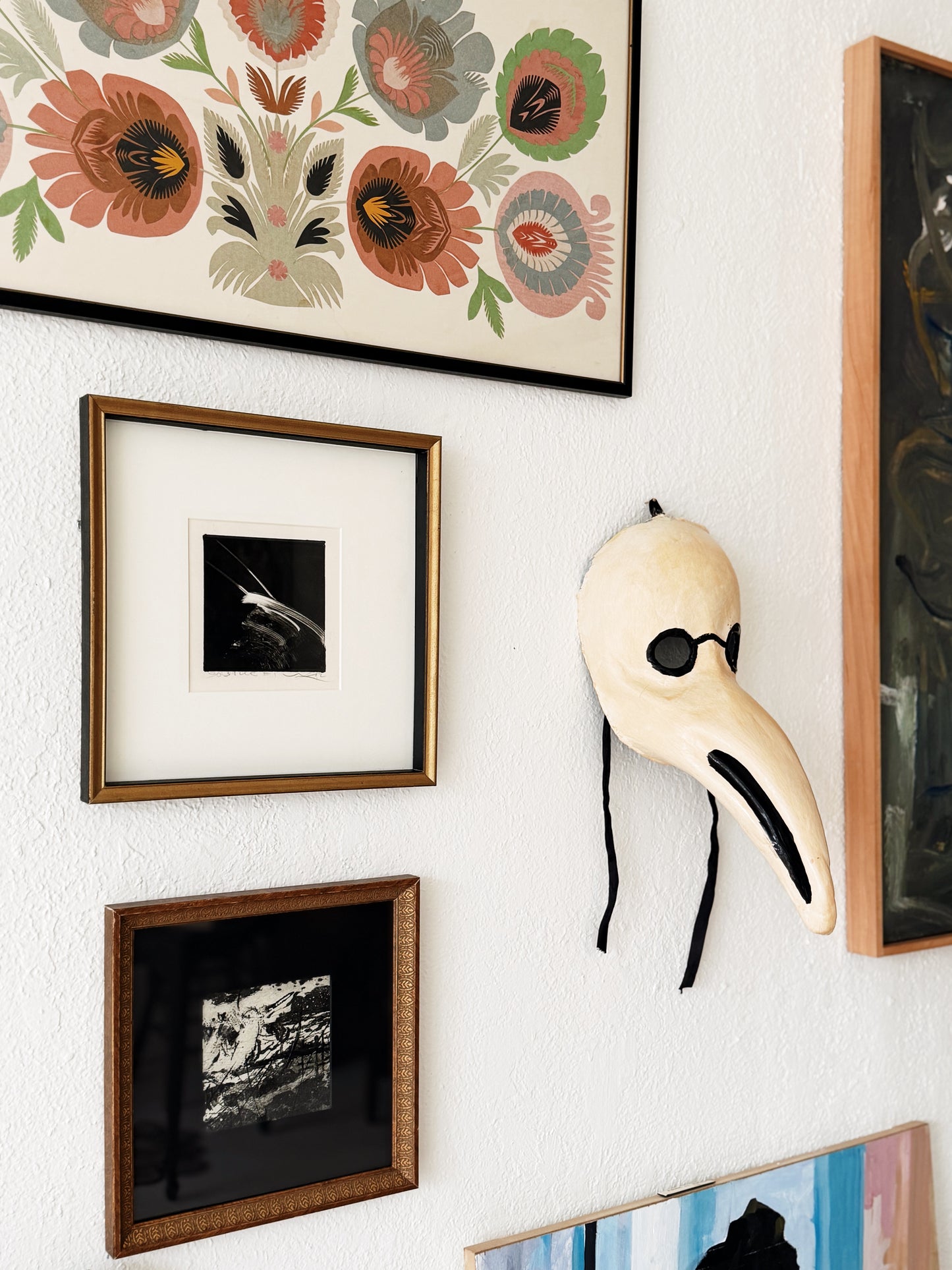 Vintage Venetian Plague Doctor Mask