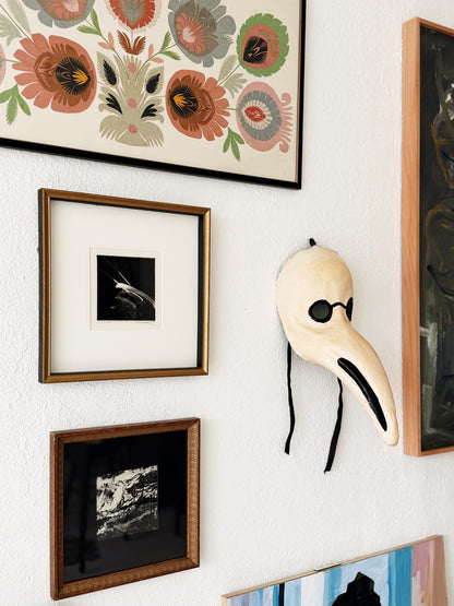 Vintage Venetian Plague Doctor Mask