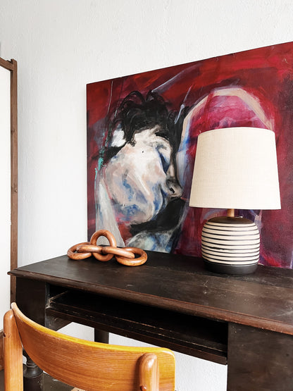 Jane and Gordon Martz Striped Lamp