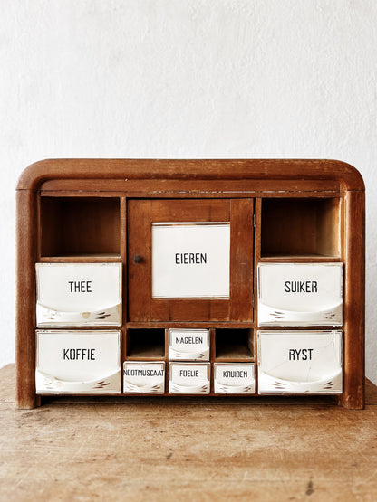 1930s Dutch Spice Cabinet