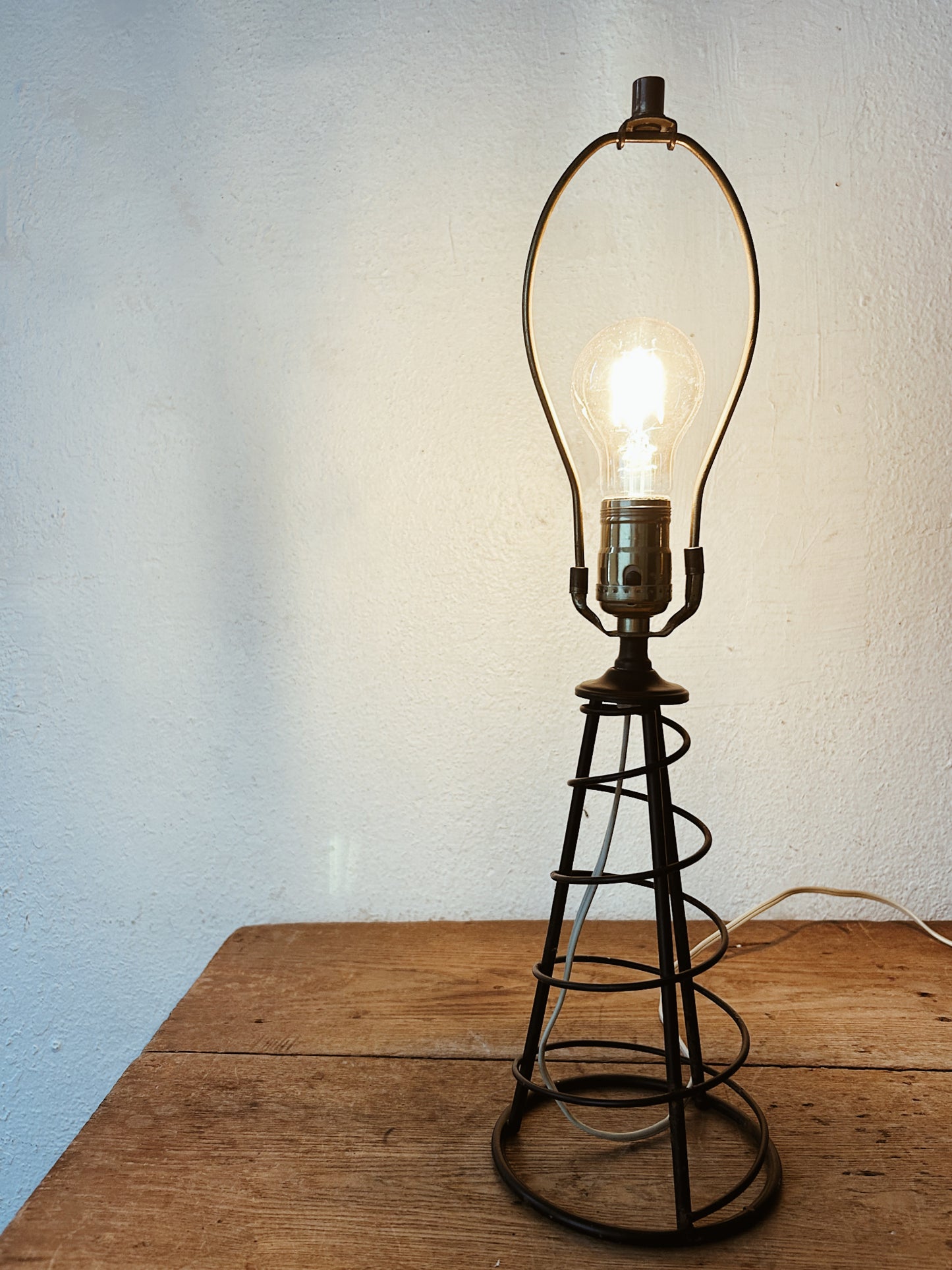 Mid Century Spiral Lamps